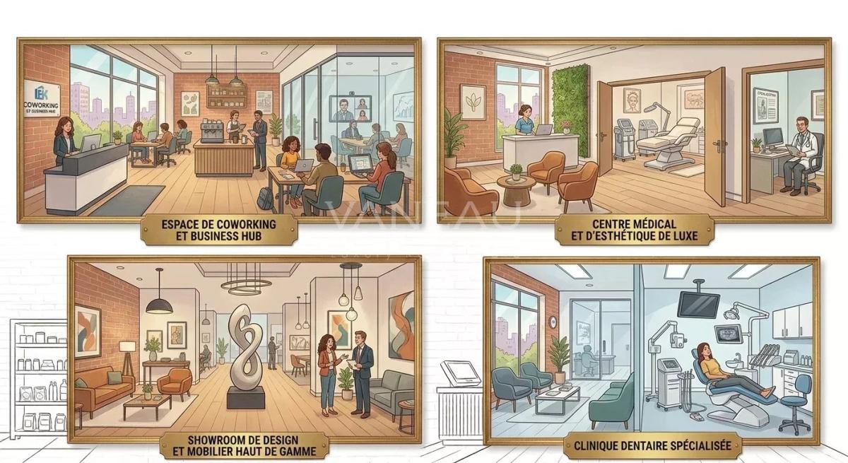 Espace commercial de 446 m² à vendre dans le centre ville de Casablanca