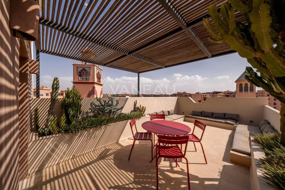 Exclusivité Hivernage/ Gueliz 3 pièces dernier étage terrasse