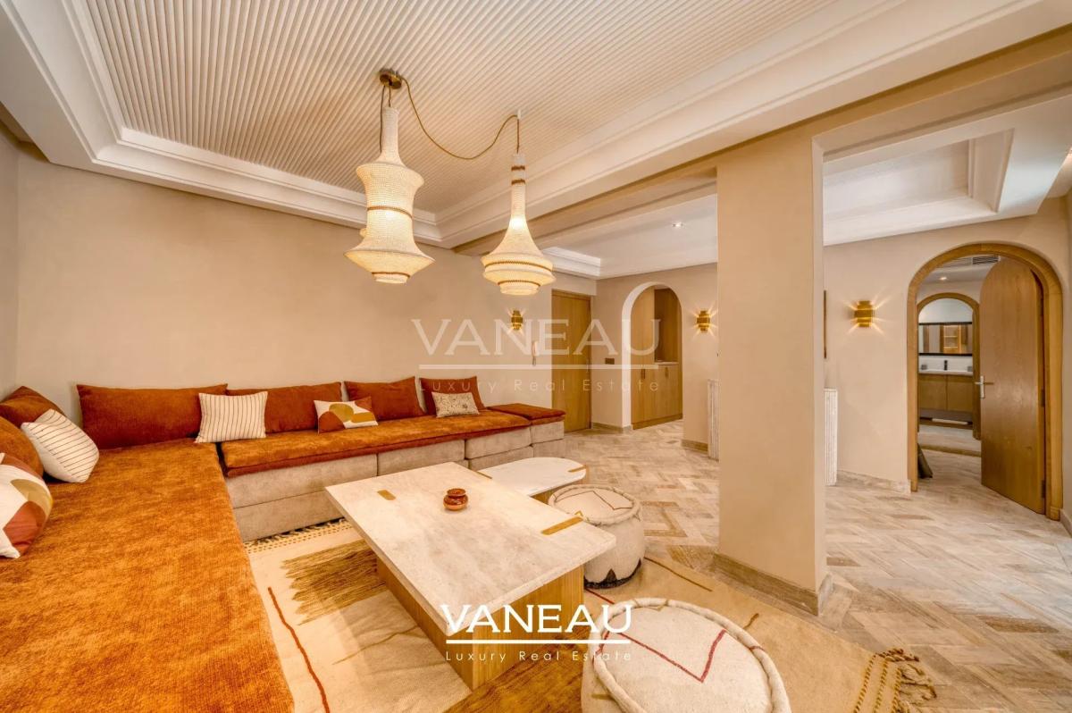 Appartement 2 chambres Gueliz avec terrasse privative de 70 m² et bassin