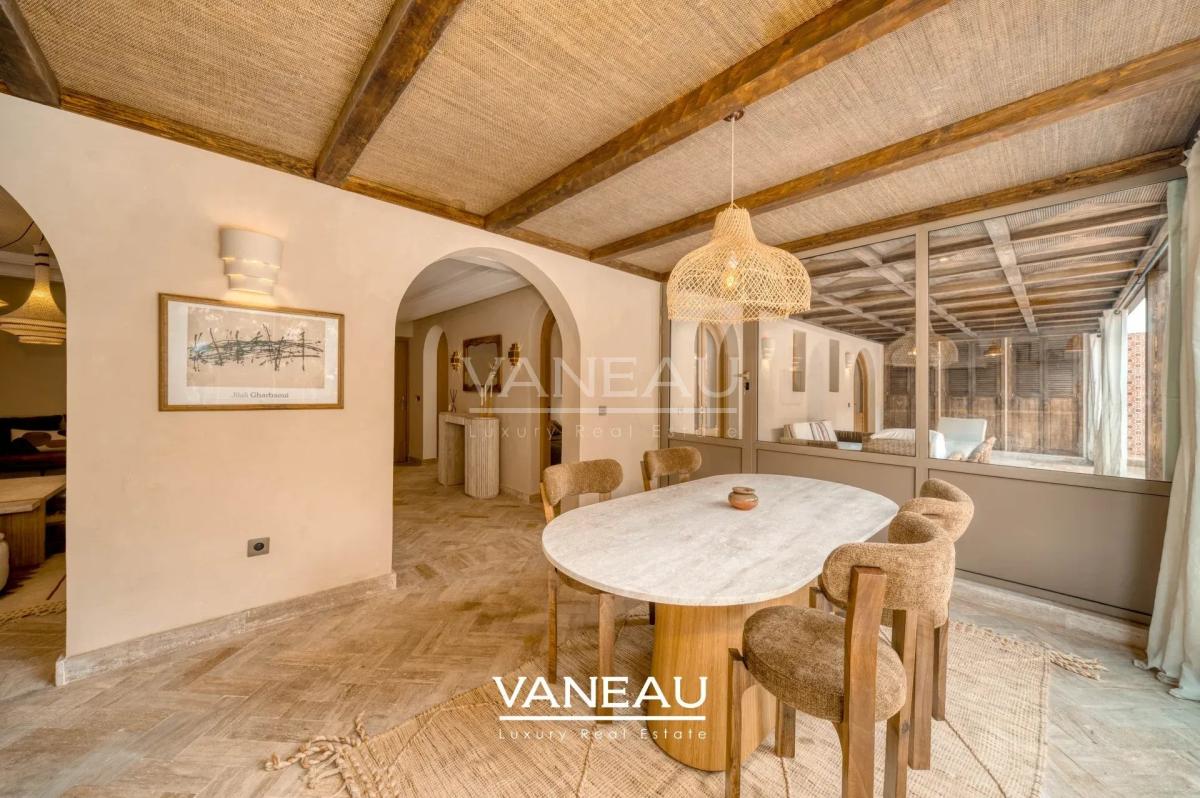 Appartement 2 chambres Gueliz avec terrasse privative de 70 m² et bassin