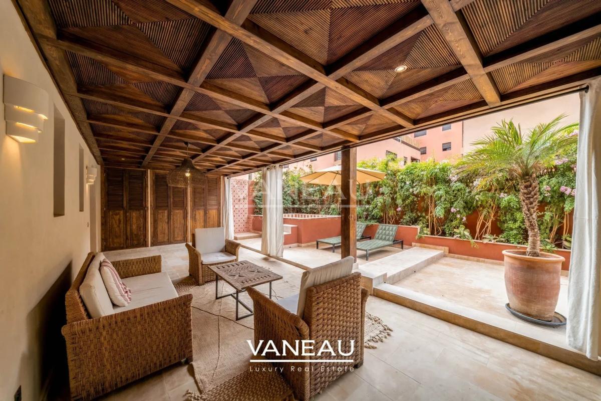 Appartement 2 chambres Gueliz avec terrasse privative de 70 m² et bassin