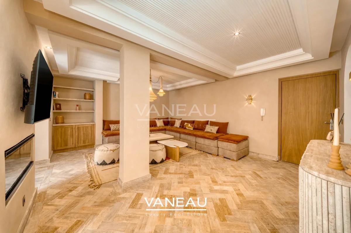 Appartement 2 chambres Gueliz avec terrasse privative de 70 m² et bassin