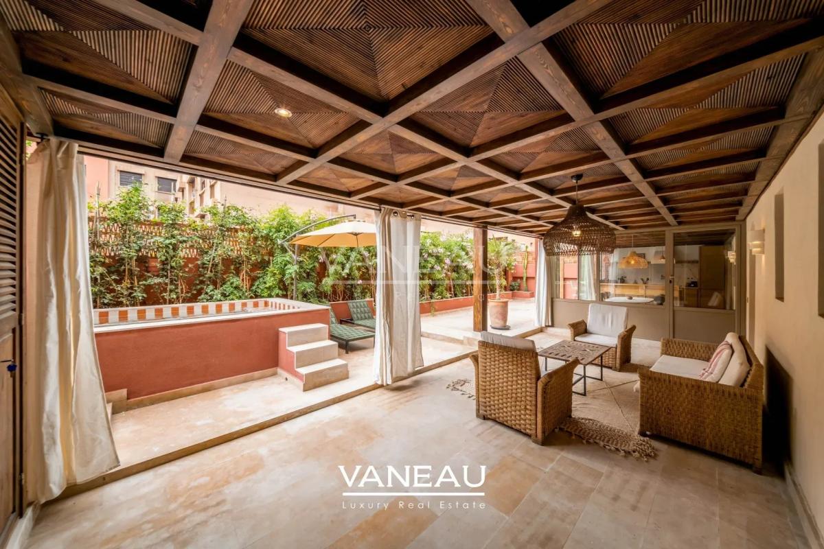 Appartement 2 chambres Gueliz avec terrasse privative de 70 m² et bassin