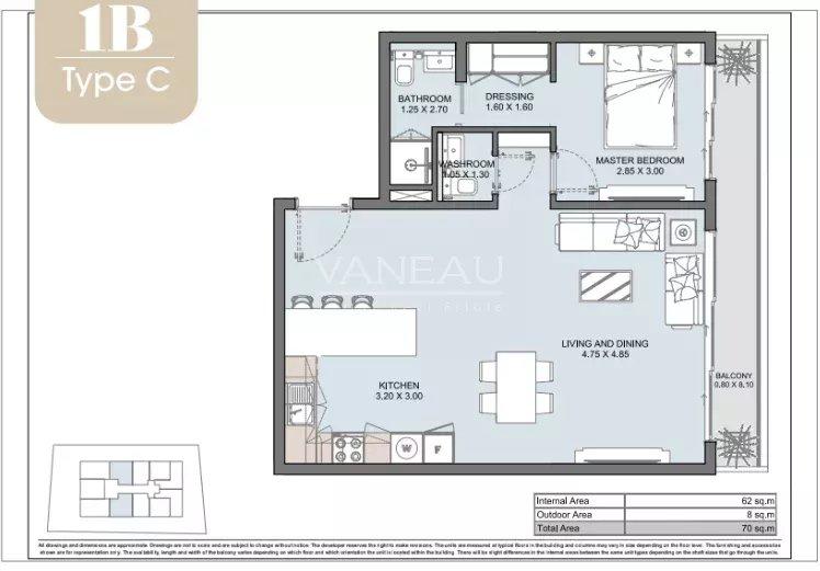 Appartement et duplex 1 chambre dans une résidence de prestige d