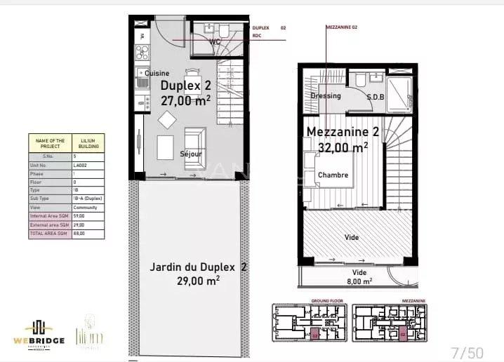 Appartement et duplex 1 chambre dans une résidence de prestige d