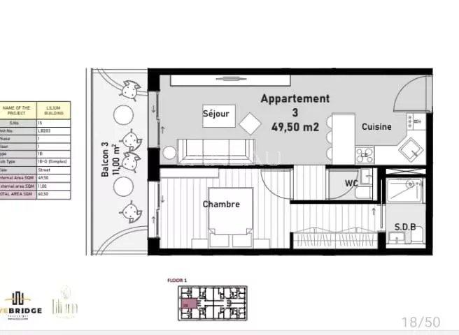 Appartement et duplex 1 chambre dans une résidence de prestige d