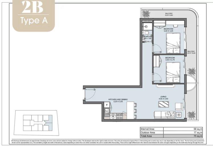 Appartement ou duplex 2 chambres dans une résidence de prestiige