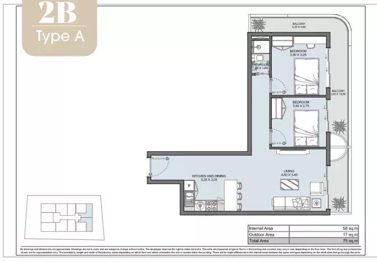 Appartement ou duplex 2 chambres dans une résidence de prestiige