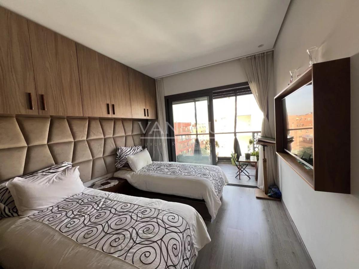 Appartement dernier étage 2 chambres en plein coeur de Gueliz