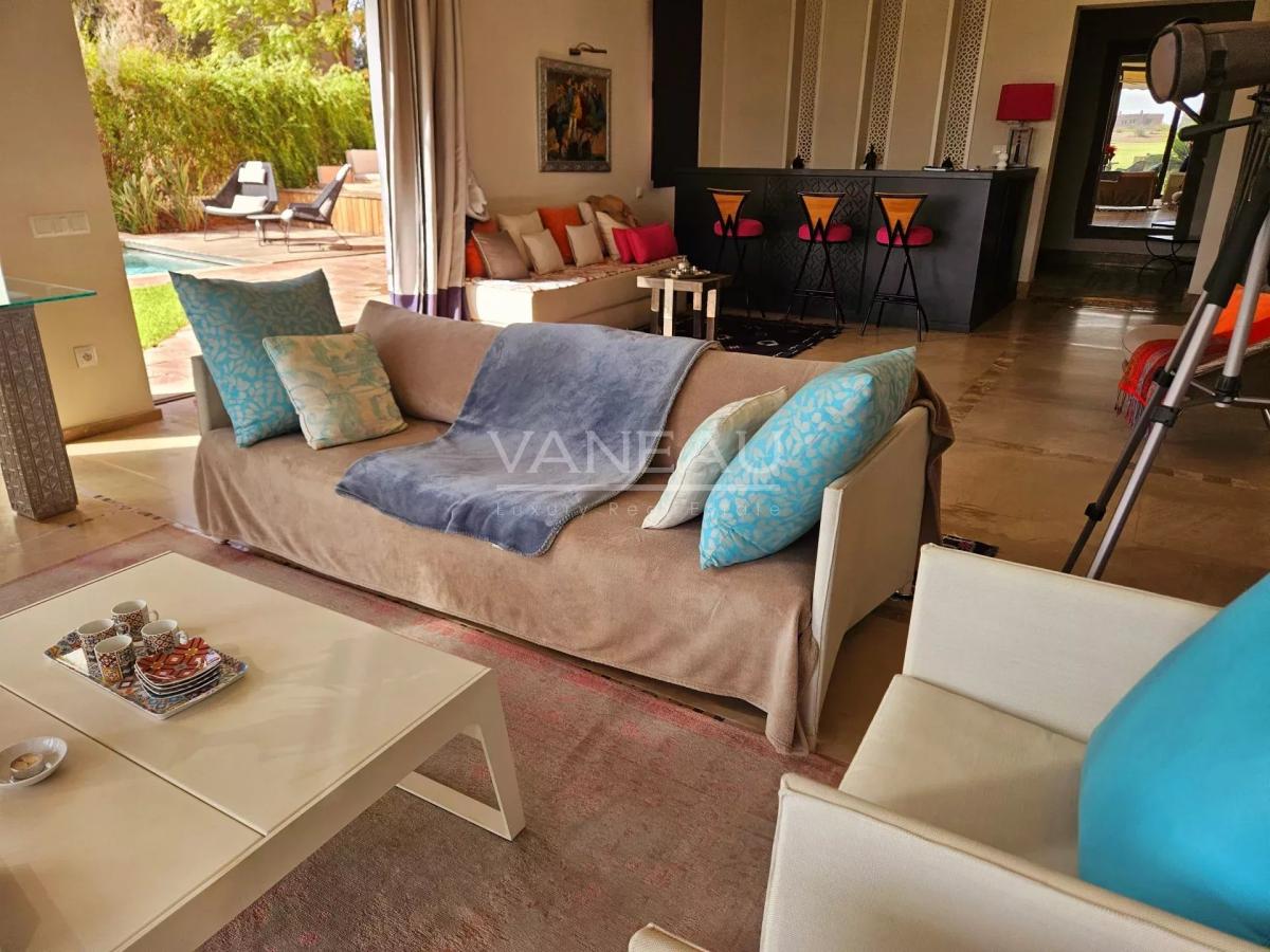 Villa front de front de golf  Ourika  vue sur Atlas.