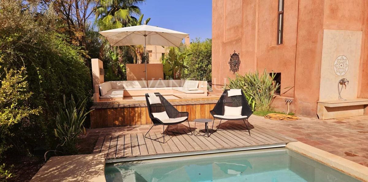 Villa front de front de golf  Ourika  vue sur Atlas.