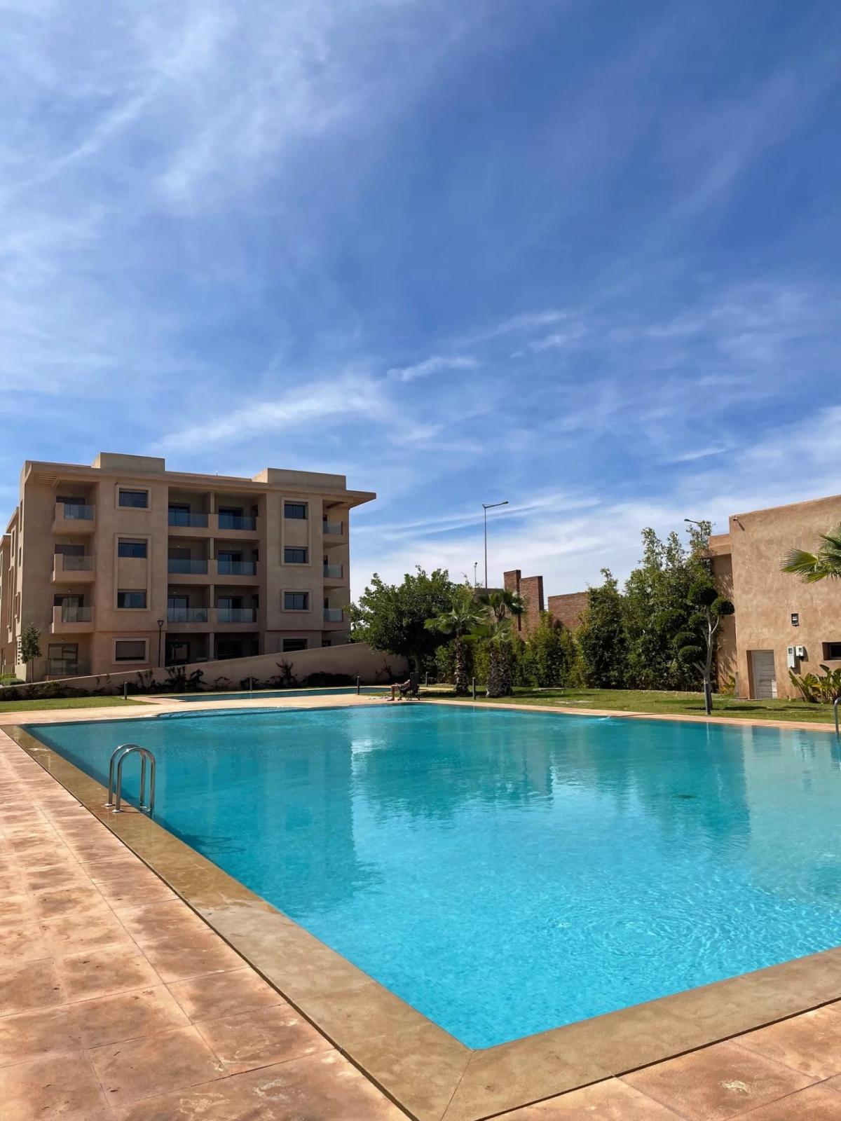Centre de Marrakech : Appartement 2 chambres vue Atlas