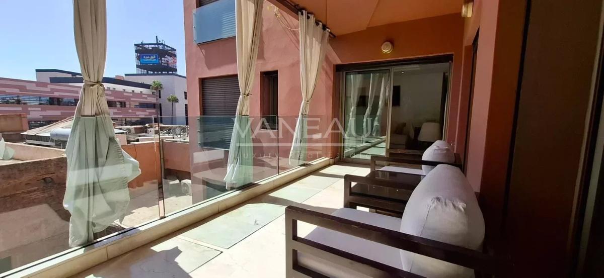 Bel appartement 2  chambres et grande terrasse en plein centre-v