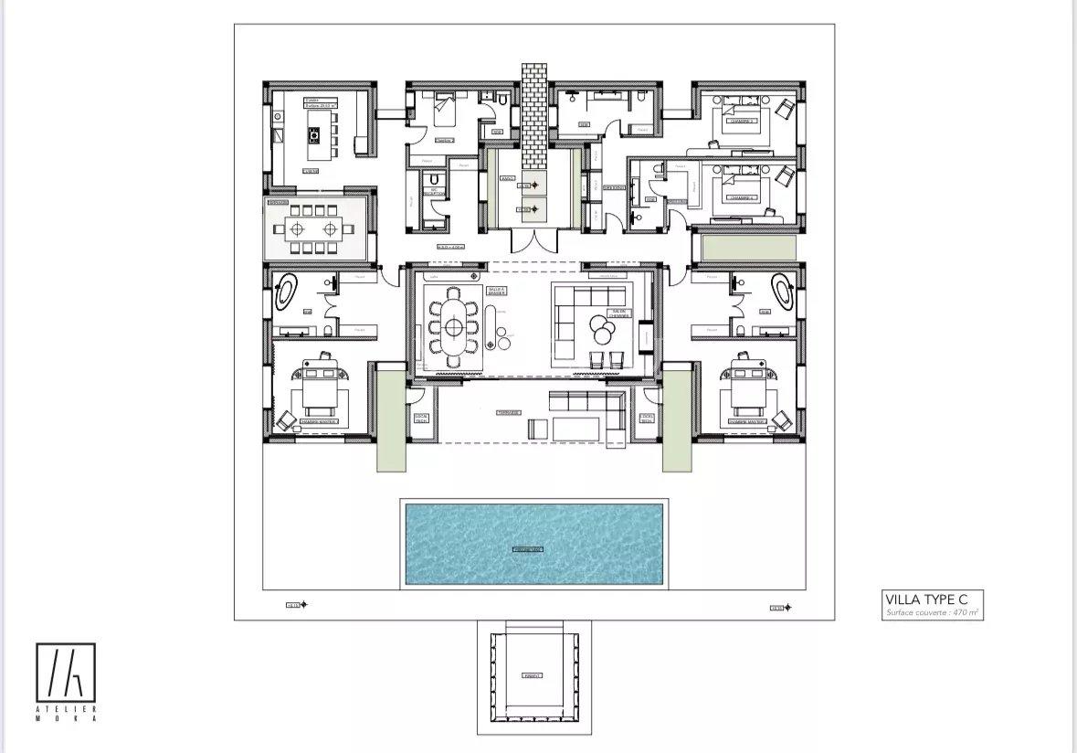 Superbe villa plain pied d'architecte